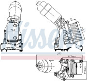 91395 Olejový chladič, motorový olej NISSENS