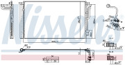 941262 Kondenzátor, klimatizace ** FIRST FIT ** NISSENS