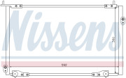94736 Kondenzátor, klimatizace NISSENS