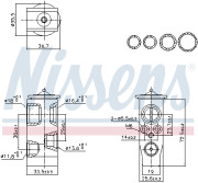 999452 Expanzní ventil, klimatizace ** FIRST FIT ** NISSENS