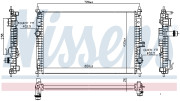 606342 NISSENS chladič motora 606342 NISSENS