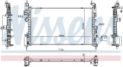 606390 NISSENS chladič motora 606390 NISSENS