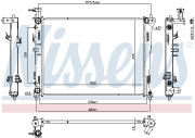 606475 Chladič, chlazení motoru NISSENS