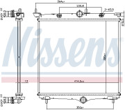 607031 NISSENS chladič motora 607031 NISSENS