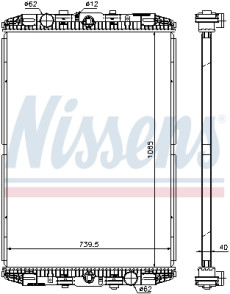 614170 NISSENS chladič motora 614170 NISSENS