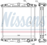 614450 NISSENS chladič motora 614450 NISSENS