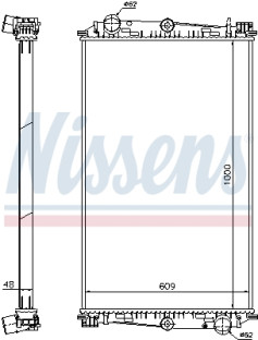 614460 NISSENS chladič motora 614460 NISSENS