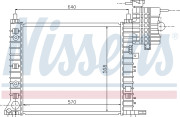 62574 NISSENS chladič motora 62574 NISSENS