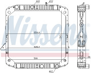 62743 NISSENS chladič motora 62743 NISSENS