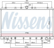 62867 NISSENS chladič motora 62867 NISSENS