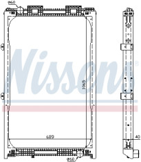 62872A NISSENS chladič motora 62872A NISSENS