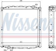 62877A NISSENS chladič motora 62877A NISSENS