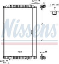 63329A NISSENS chladič motora 63329A NISSENS