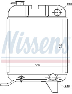 63460 NISSENS chladič motora 63460 NISSENS