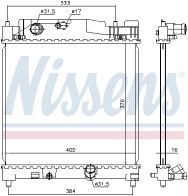 646915 NISSENS chladič motora 646915 NISSENS