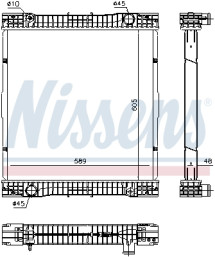 67184 NISSENS chladič motora 67184 NISSENS