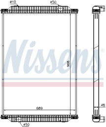 672440 NISSENS chladič motora 672440 NISSENS