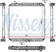 672930 NISSENS chladič motora 672930 NISSENS
