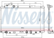 68153 NISSENS chladič motora 68153 NISSENS