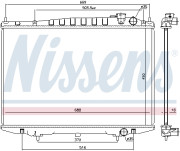 68749 NISSENS chladič motora 68749 NISSENS