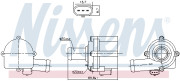 832152 Doplňovací vodní čerpadlo, chladič plnicího vzduchu NISSENS