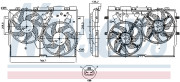 850004 NISSENS ventilátor chladenia motora 850004 NISSENS