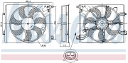 850050 NISSENS ventilátor chladenia motora 850050 NISSENS