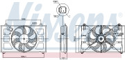 850053 NISSENS ventilátor chladenia motora 850053 NISSENS