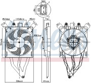 850066 NISSENS ventilátor chladenia motora 850066 NISSENS