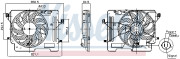 850080 Větrák, chlazení motoru NISSENS