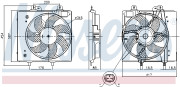 850087 NISSENS ventilátor chladenia motora 850087 NISSENS