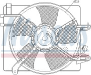 85061 Větrák, chlazení motoru NISSENS