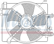 85061 NISSENS ventilátor chladenia motora 85061 NISSENS