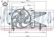 85160 NISSENS ventilátor chladenia motora 85160 NISSENS