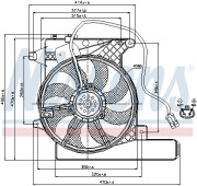 85203 NISSENS ventilátor chladenia motora 85203 NISSENS