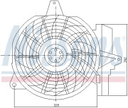 85266 NISSENS ventilátor chladenia motora 85266 NISSENS