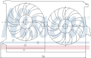 85404 NISSENS ventilátor chladenia motora 85404 NISSENS