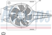 85427 NISSENS ventilátor chladenia motora 85427 NISSENS