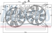 85523 NISSENS ventilátor chladenia motora 85523 NISSENS