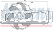 85597 NISSENS ventilátor chladenia motora 85597 NISSENS