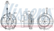 87587 NISSENS vnútorný ventilátor 87587 NISSENS