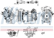 890593 Kompresor, klimatizace NISSENS