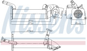 989401 NISSENS chladič pre recirkuláciu plynov 989401 NISSENS