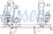 989461 NISSENS chladič pre recirkuláciu plynov 989461 NISSENS