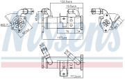 989473 NISSENS chladič pre recirkuláciu plynov 989473 NISSENS