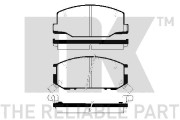 224524 Sada brzdových destiček, kotoučová brzda NK