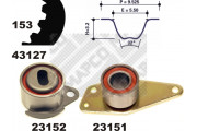 23127 ozubení,sada rozvodového řemene MAPCO