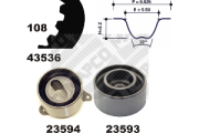 23536 ozubení,sada rozvodového řemene MAPCO