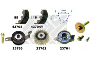 23704 ozubení,sada rozvodového řemene MAPCO