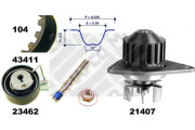 41411 Vodní pumpa + sada ozubeného řemene MAPCO